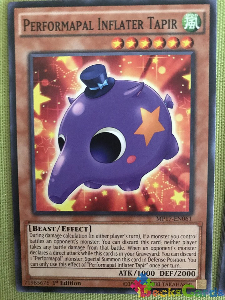 Performapal Inflater Tapir - MP17-EN061 - Common 1st Edition 1