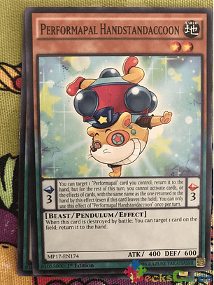 Performapal Handstandaccoon - MP17-EN174 - Common 1st Edition