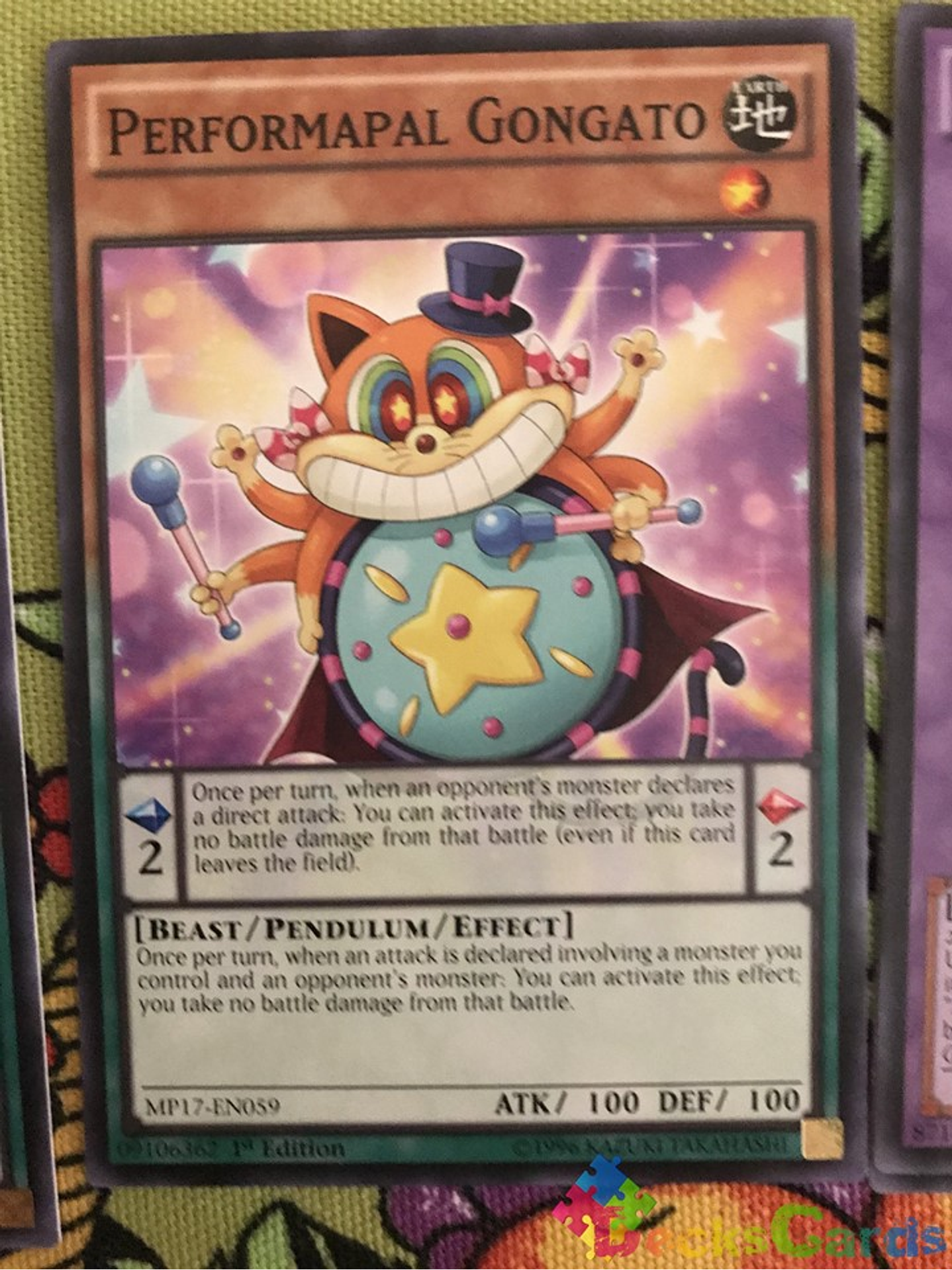 Performapal Gongato - MP17-EN059 - Common 1st Edition 1