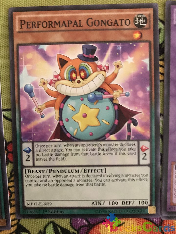Performapal Gongato - MP17-EN059 - Common 1st Edition 1