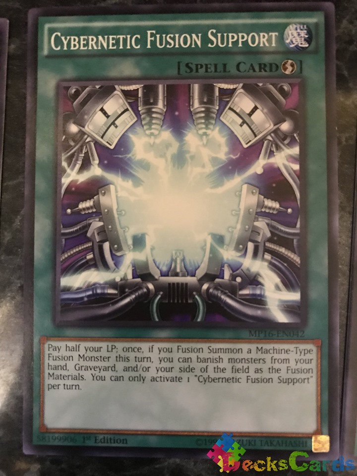 Cybernetic Fusion Support - MP16-EN042 - Common 1st Edition