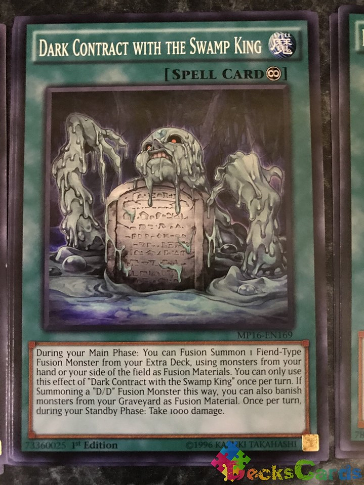 Dark Contract with the Swamp King - MP16-EN169 - Common 1st Edition 1