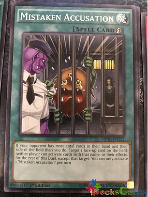 Mistaken Accusation - MP16-EN222 - Common 1st Edition