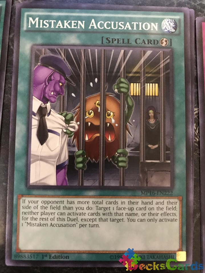 Mistaken Accusation - MP16-EN222 - Common 1st Edition 1