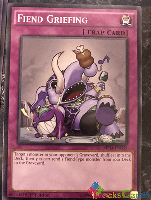 Fiend Griefing - MP16-EN035 - Common 1st Edition