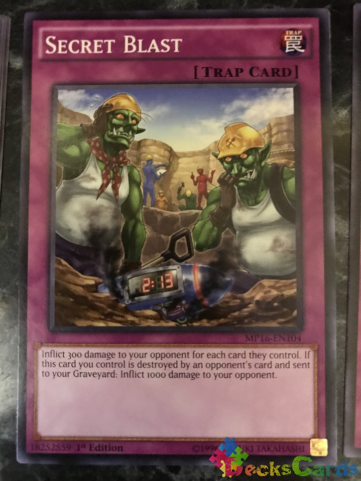 Secret Blast - MP16-EN104 - Common 1st Edition 1