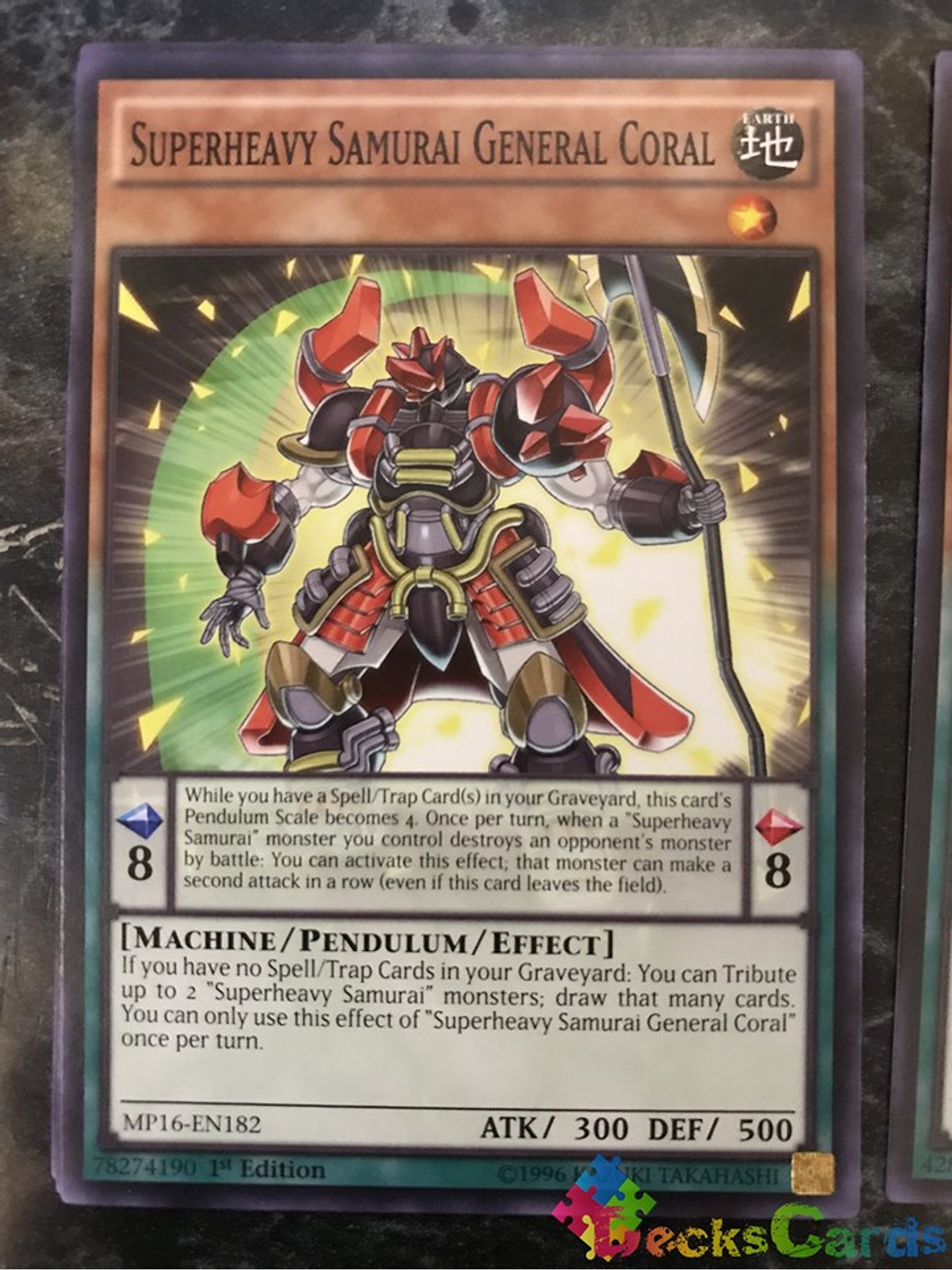 Superheavy Samurai General Coral - MP16-EN182 - Common 1st Edition 1