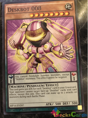 Deskbot 008 - MP16-EN207 - Common 1st Edition