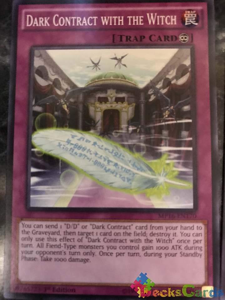 Dark Contract with the Witch - MP16-EN170 - Common 1st Edition 1