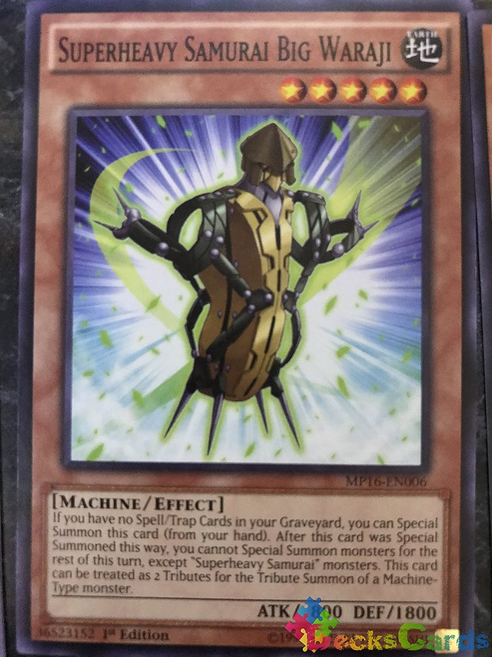 Superheavy Samurai Big Waraji - MP16-EN006 - Common 1st Edition 1