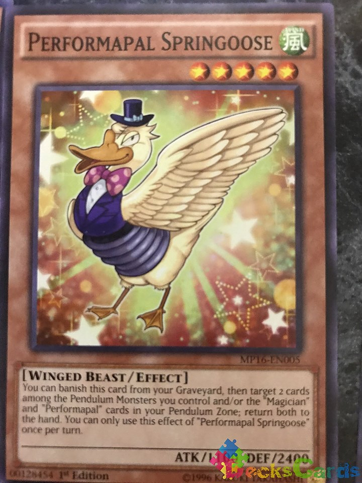 Performapal Springoose - MP16-EN005 - Common 1st Edition 1