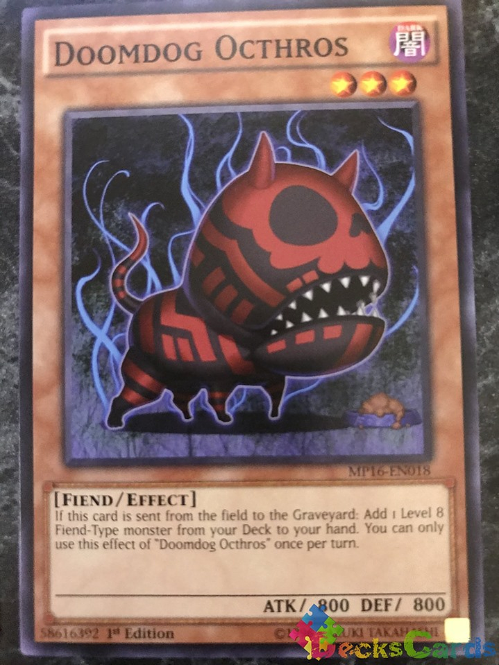 Doomdog Octhros - MP16-EN018 - Common 1st Edition 1