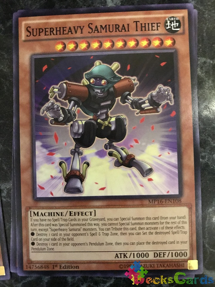 Superheavy Samurai Thief - MP16-EN108 - Common 1st Edition 1