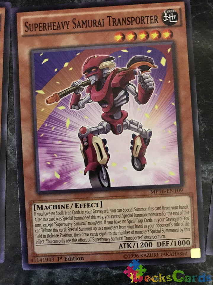 Superheavy Samurai Transporter - MP16-EN109 - Common 1st Edition 1