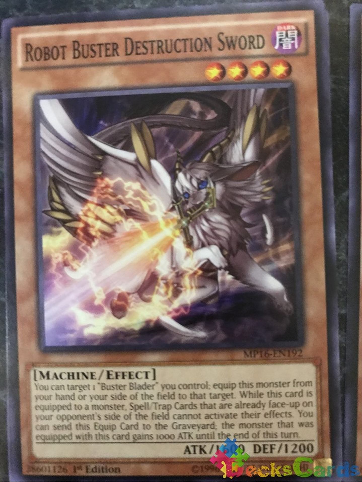 Robot Buster Destruction Sword - MP16-EN192 - Common 1st Edition 1