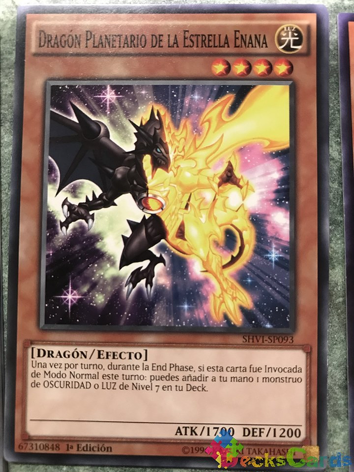 Dwarf Star Dragon Planeter - SHVI-EN093 - Common 1st Edition 1