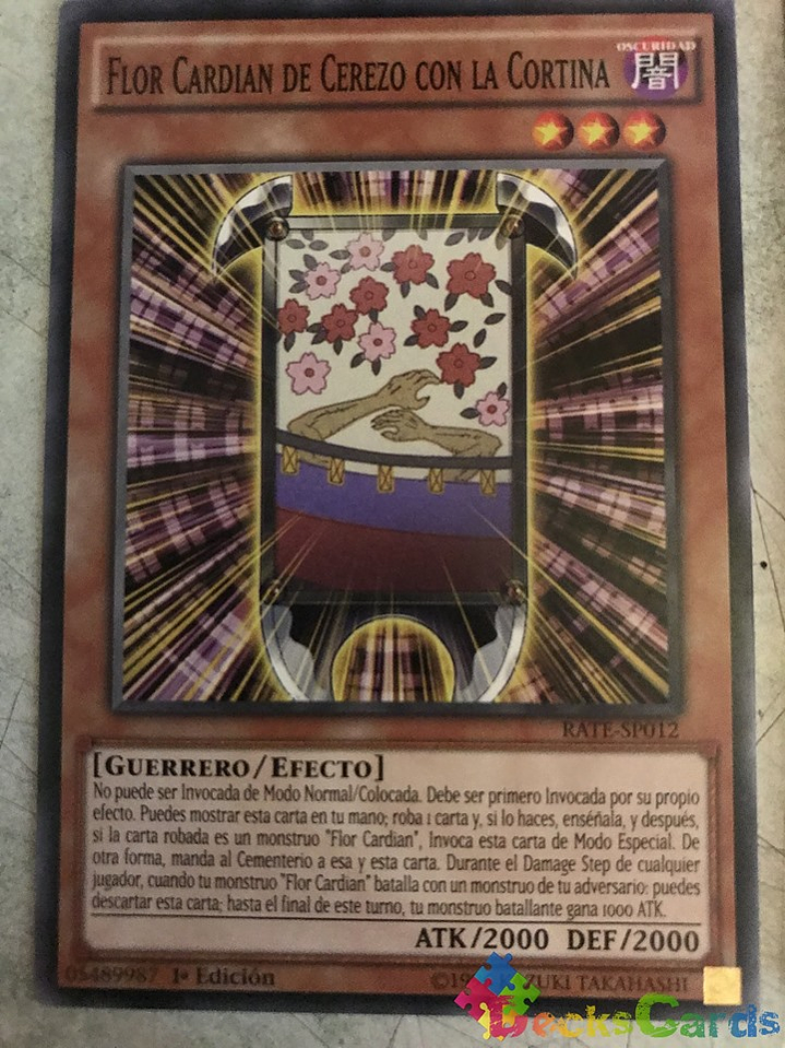Flower Cardian Cherry Blossom with Curtain - RATE-EN012 - Common 1st Edition 1