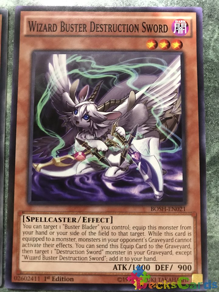 Wizard Buster Destruction Sword - BOSH-EN021 - Common 1st Edition 1