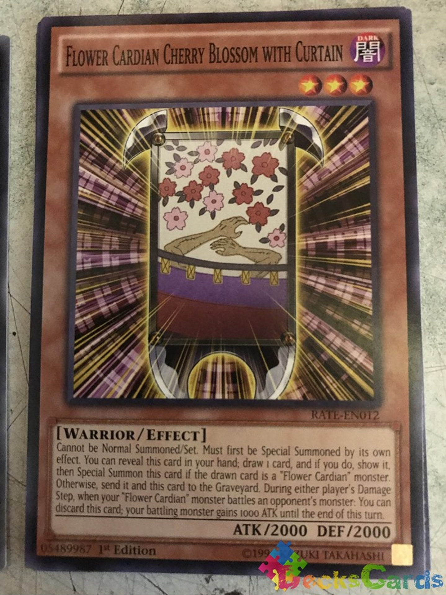 Flower Cardian Cherry Blossom with Curtain - RATE-EN012 - Common 1st Edition 2