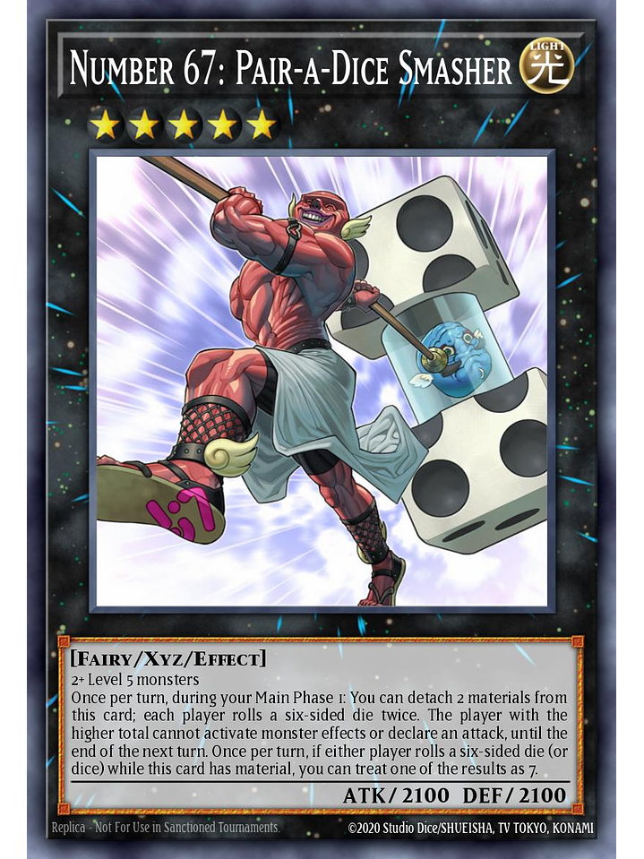 Number 67: Pair-a-Dice Smasher - JUSH-EN058 - Collector's Rare 1st Edition 1