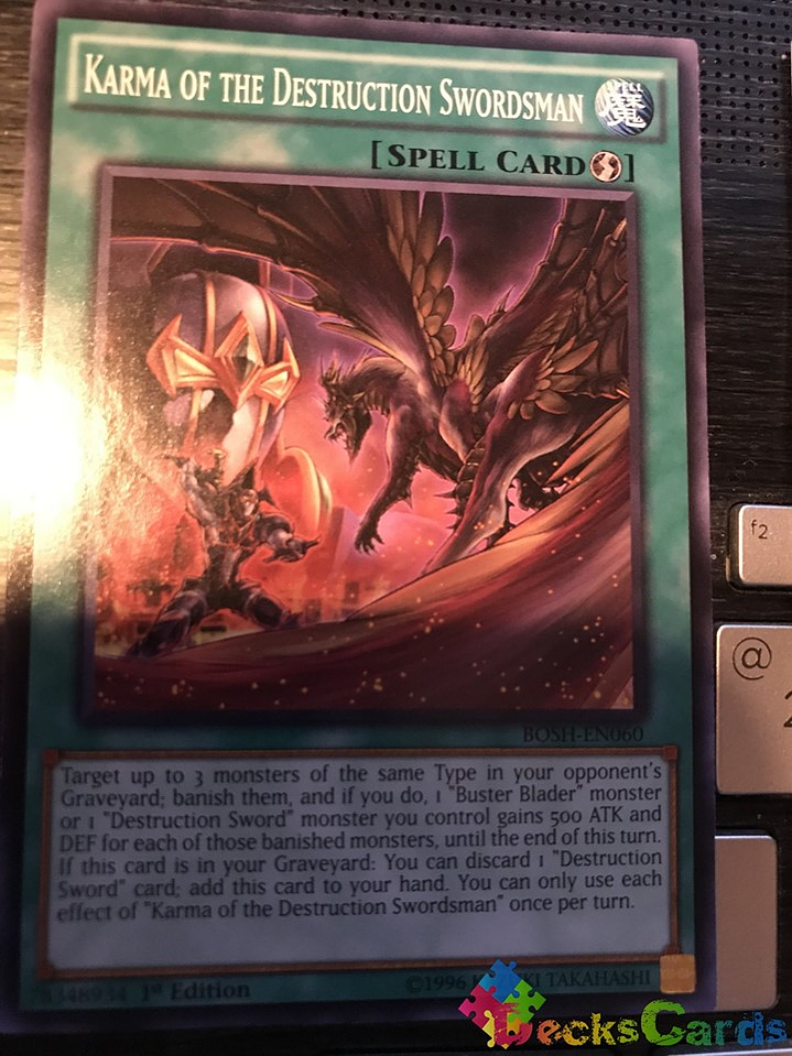Karma of the Destruction Swordsman - BOSH-EN060 - Common 1st Edition 1
