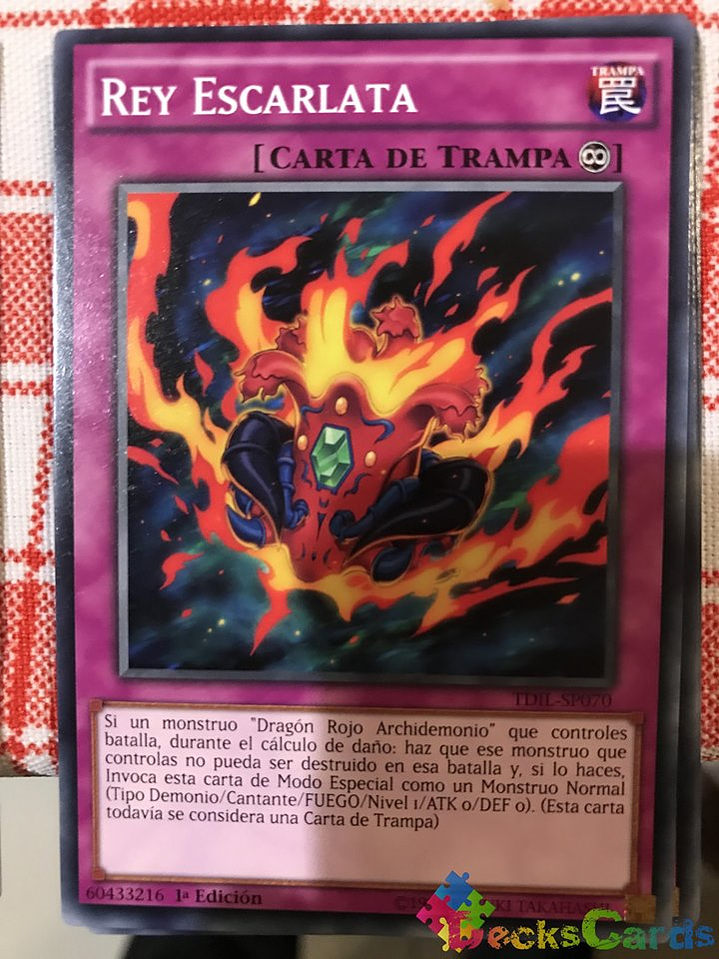 King Scarlet - TDIL-EN070 - Common 1st Edition 1