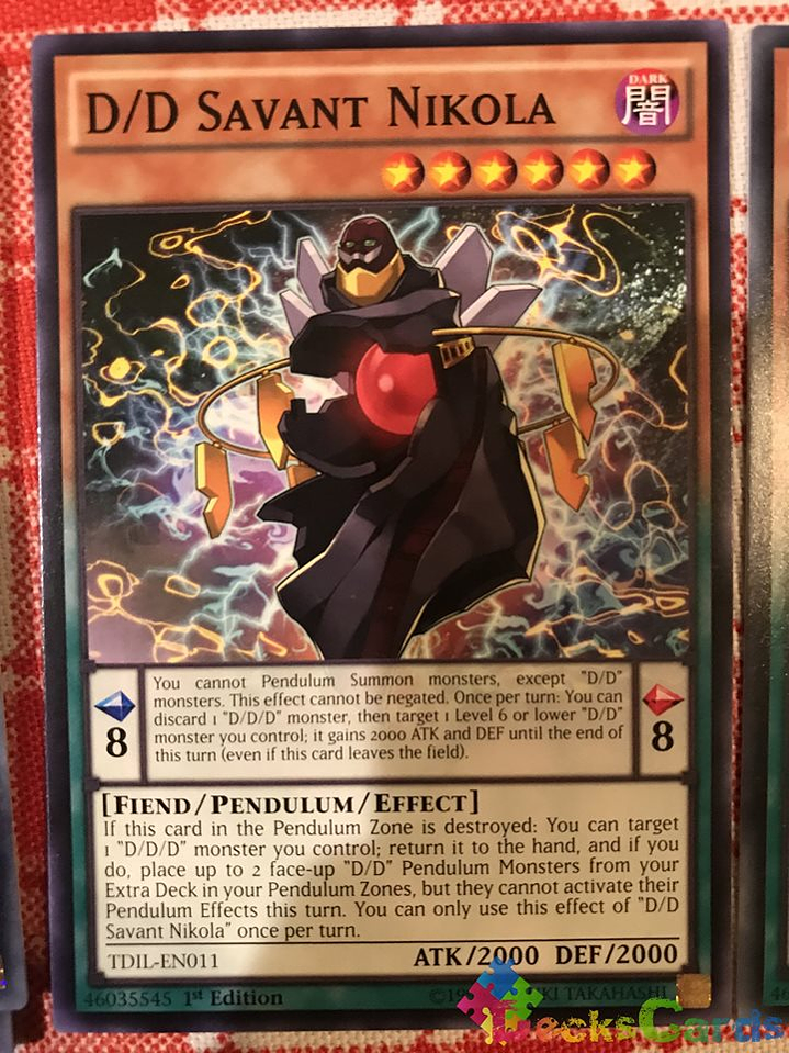 D/D Savant Nikola - TDIL-EN011 - Common 1st Edition 2