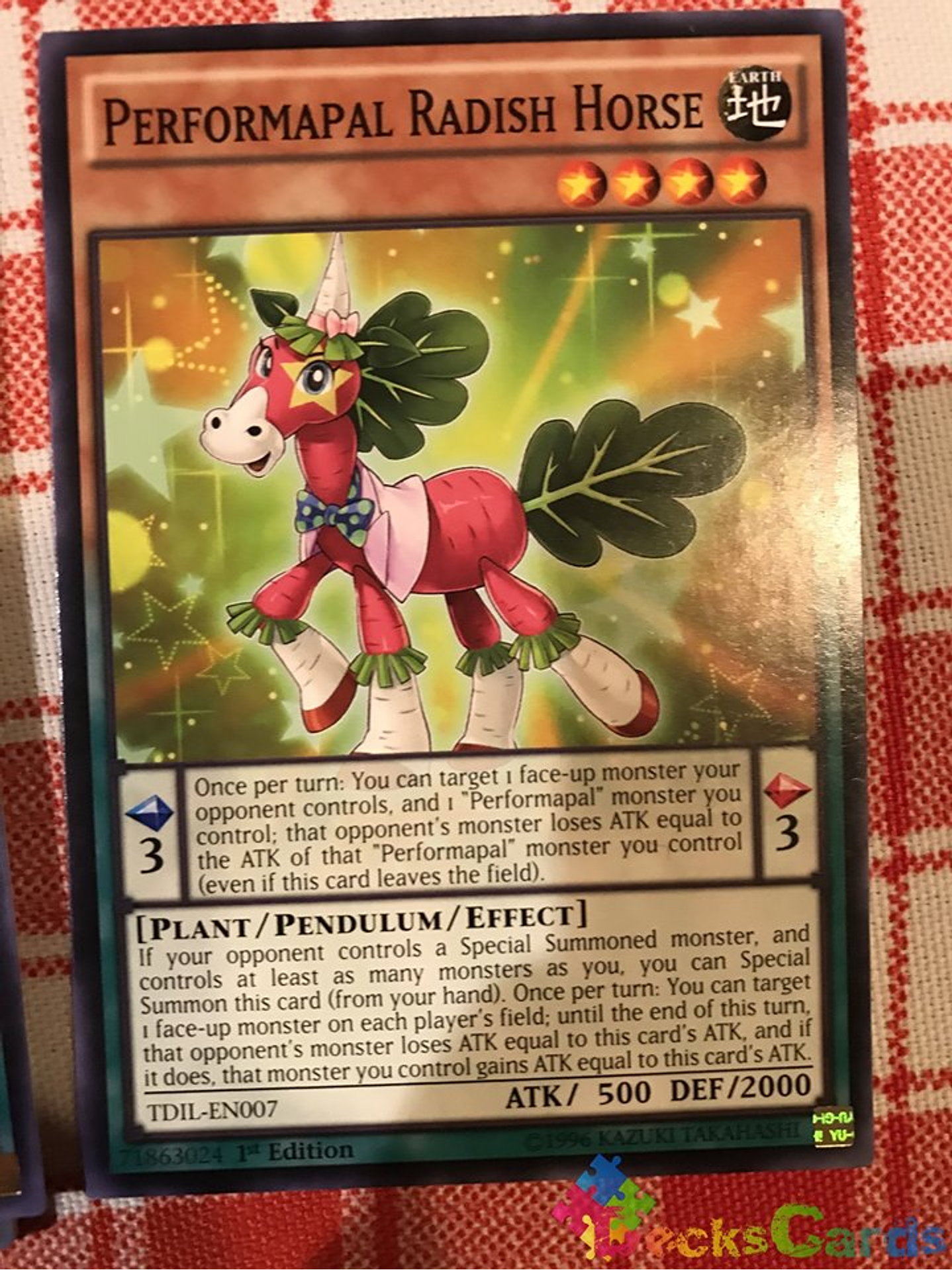 Performapal Radish Horse - TDIL-EN007 - Common 1st Edition 2