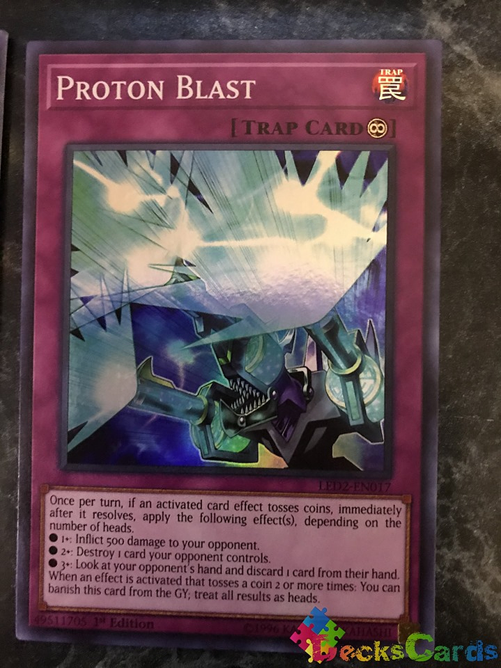 Proton Blast - LED2-EN017 - Super Rare 1st Edition 1