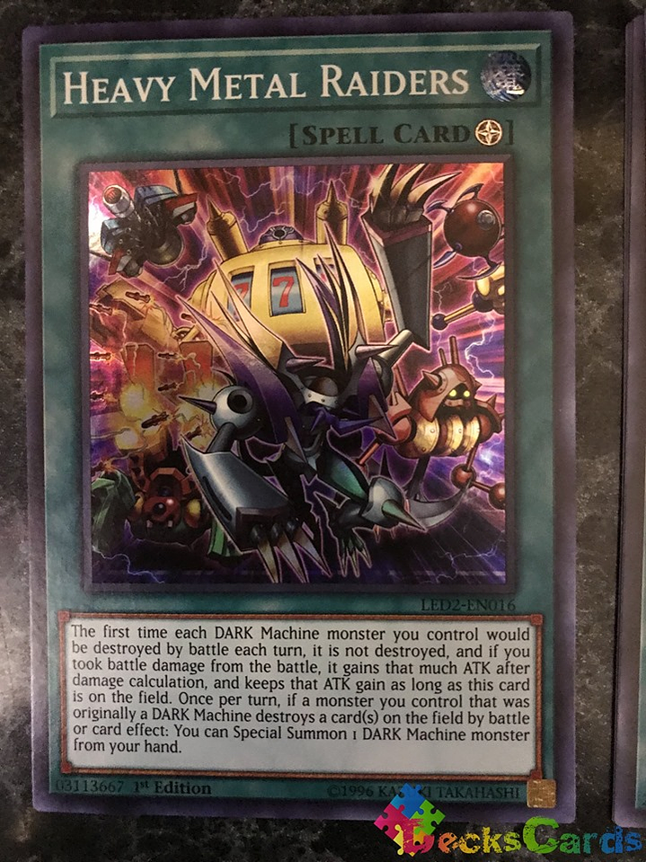 Heavy Metal Raiders - LED2-EN016 - Super Rare 1st Edition 1