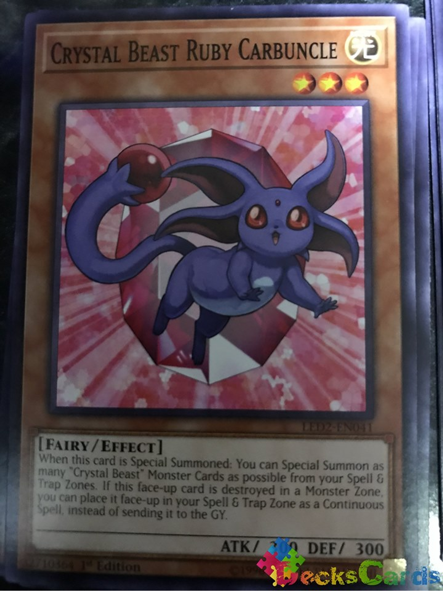 Crystal Beast Ruby Carbuncle - LED2-EN041 - Common 1st Edition 1