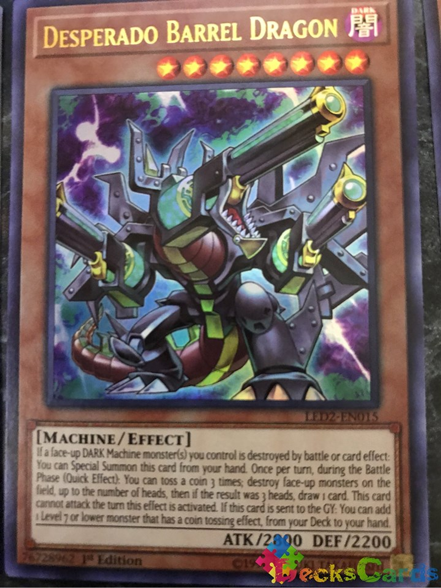 Desperado Barrel Dragon - LED2-EN015 - Ultra Rare 1st Edition 1