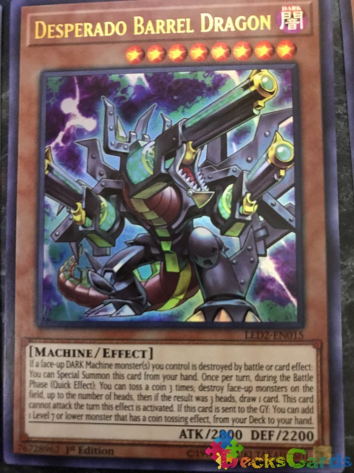 Desperado Barrel Dragon - LED2-EN015 - Ultra Rare 1st Edition 1