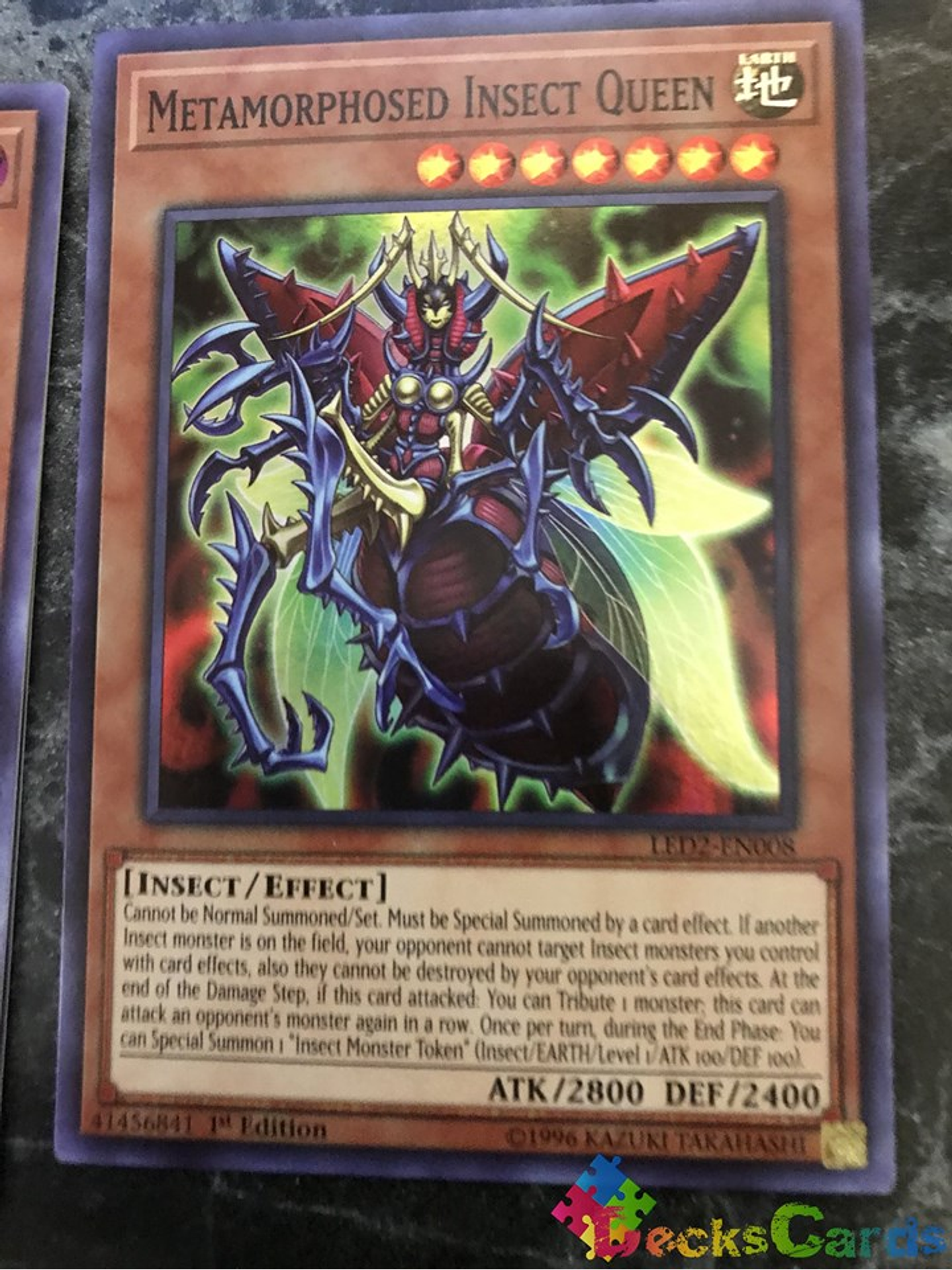Metamorphosed Insect Queen - LED2-EN008 - Super Rare 1st Edition 1