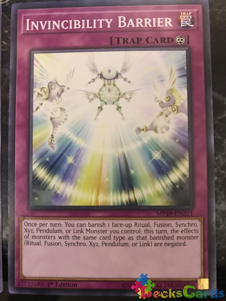 Invincibility Barrier - MP19-EN211 - Common 1st Edition 1