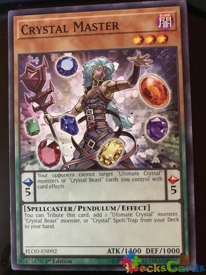 Crystal Master - FLOD-EN092 - Common 1st Edition 1