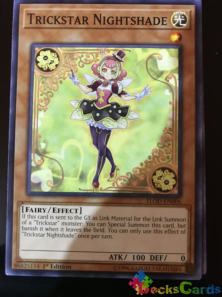 Trickstar Nightshade - FLOD-EN006 - Common 1st Edition 1