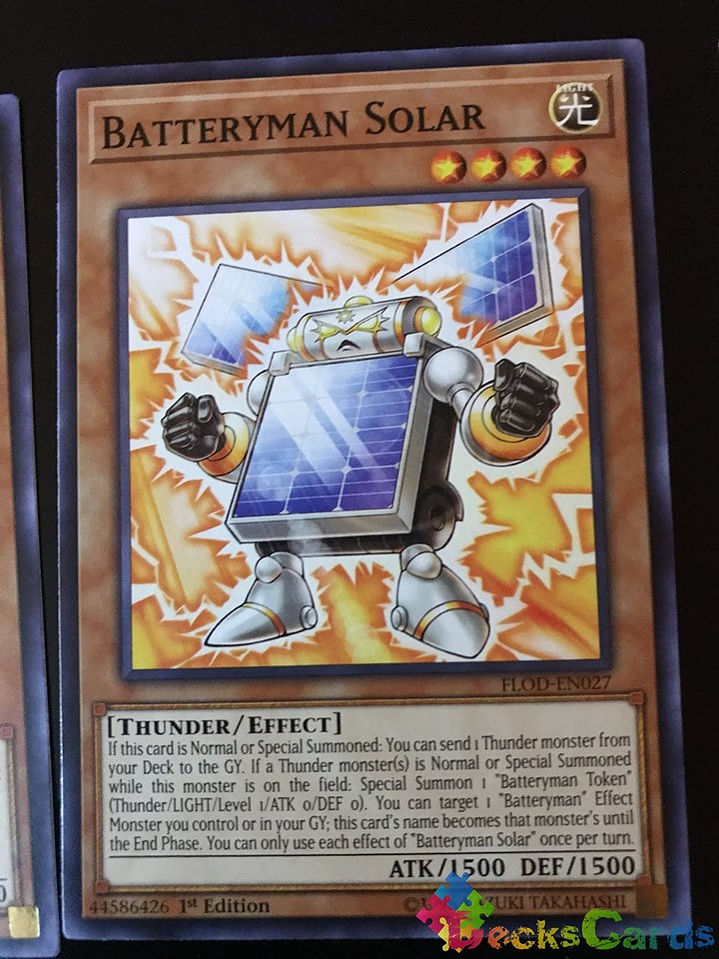 Batteryman Solar - FLOD-EN027 - Common 1st Edition 1