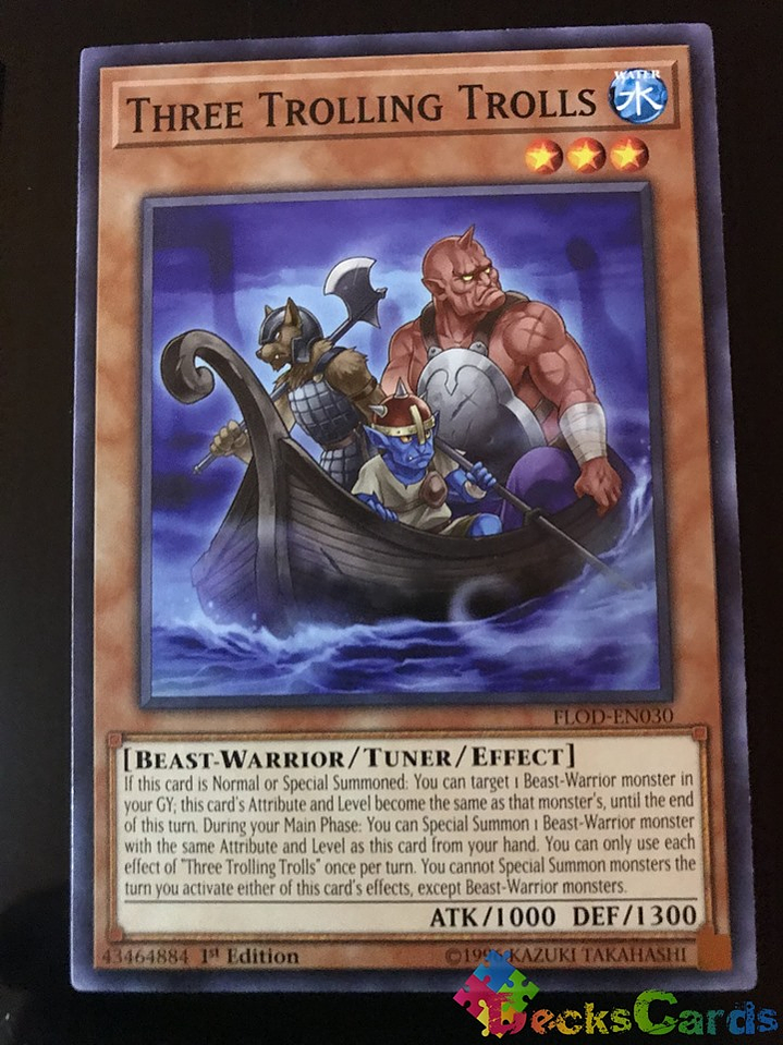 Three Trolling Trolls - FLOD-EN030 - Common 1st Edition 1