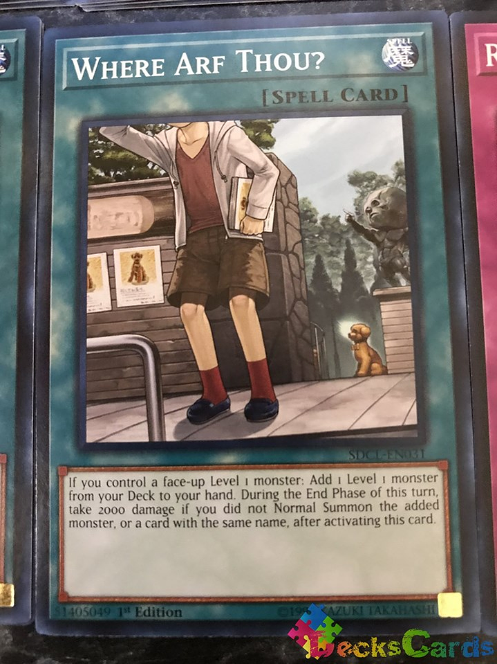 Where Arf Thou? - SDCL-EN031 - Common 1st Edition 1