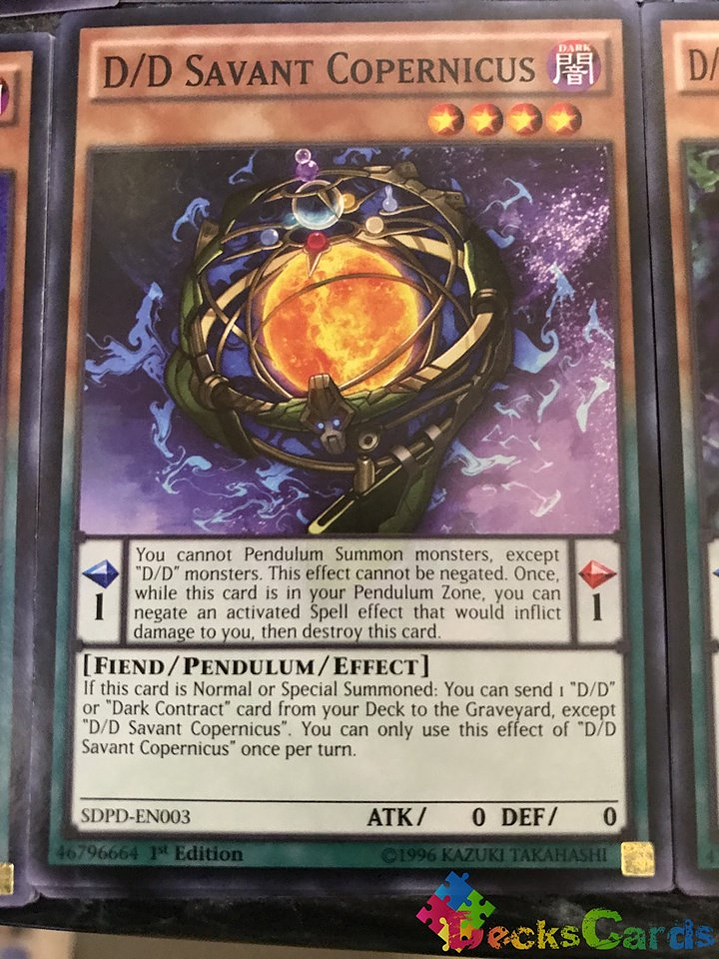 D/D Savant Copernicus - SDPD-EN003 - Common 1st Edition 1