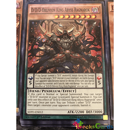 D/D/D Oblivion King Abyss Ragnarok - SDPD-EN012 - Common 1st Edition