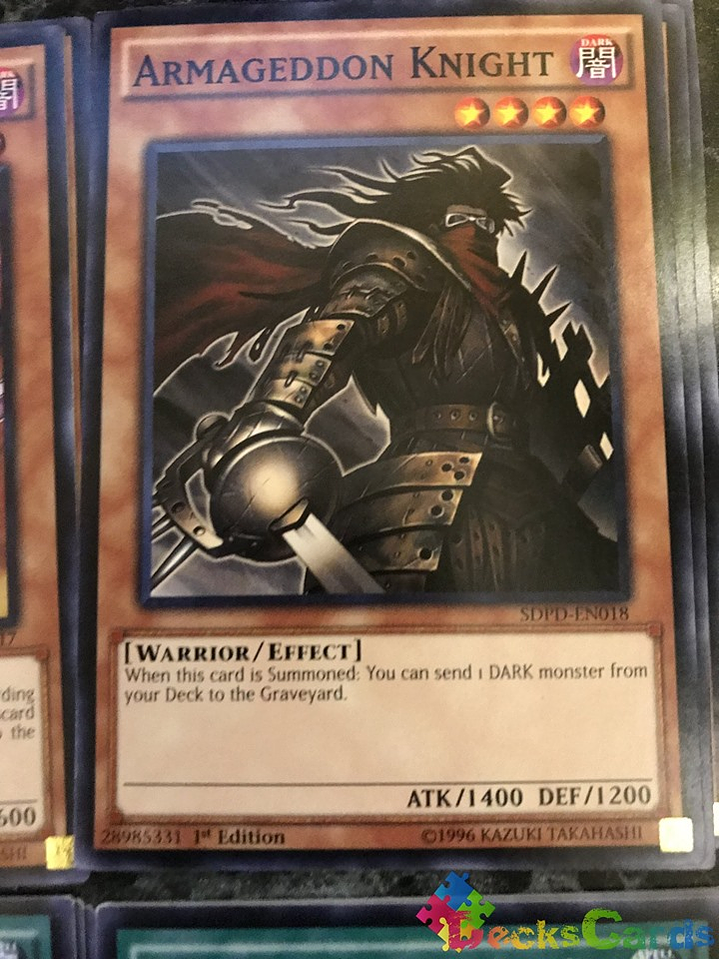 Armageddon Knight - SDPD-EN018 - Common 1st Edition 1