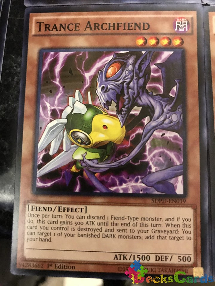 Trance Archfiend - SDPD-EN019 - Common 1st Edition 1