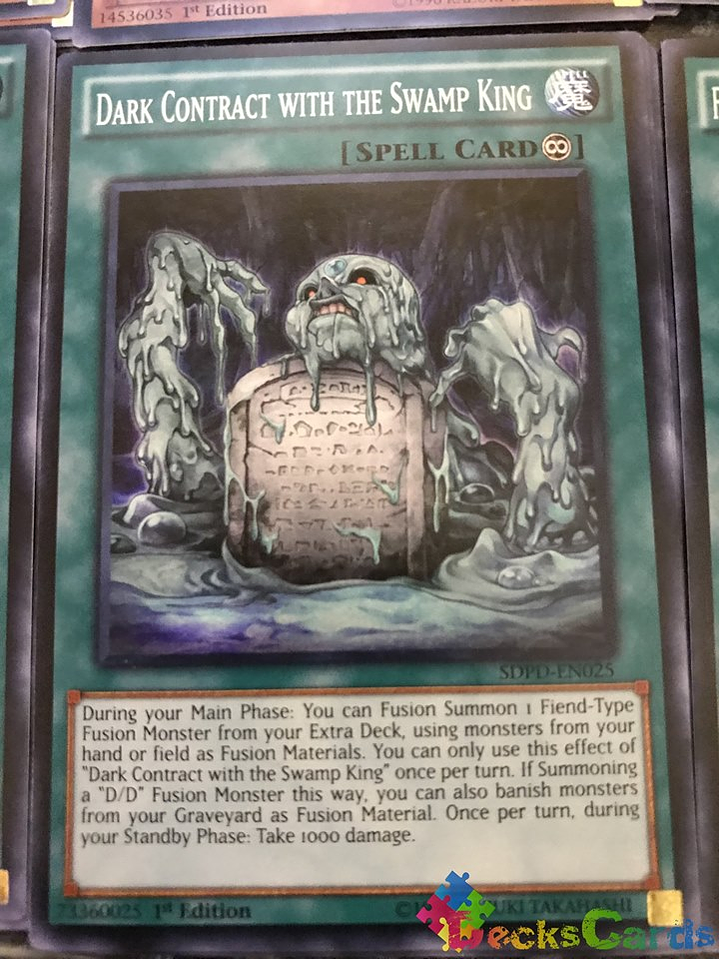 Dark Contract with the Swamp King - SDPD-EN025 - Common 1st Edition 1
