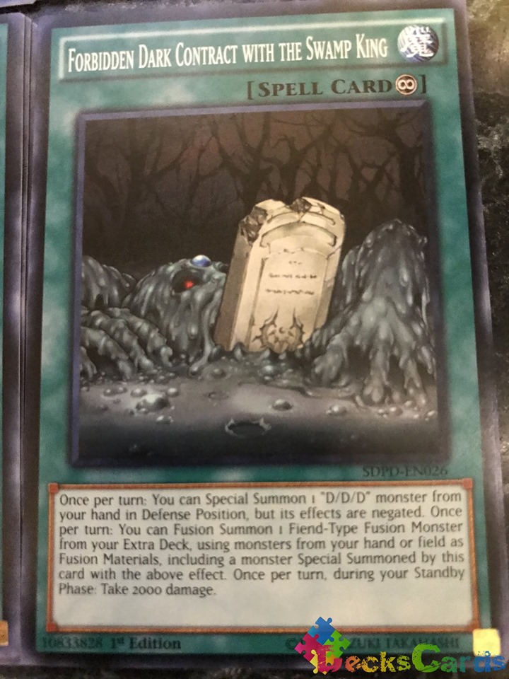 Forbidden Dark Contract with the Swamp King - SDPD-EN026 - Common 1st Edition