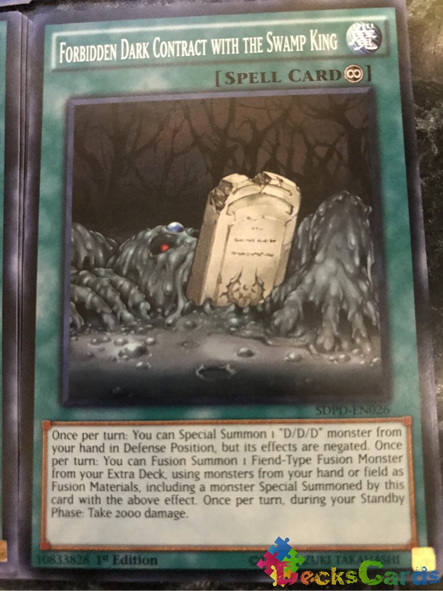 Forbidden Dark Contract with the Swamp King - SDPD-EN026 - Common 1st Edition 1