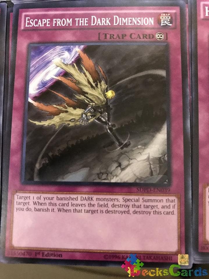 Escape from the Dark Dimension - SDPD-EN039 - Common 1st Edition 1