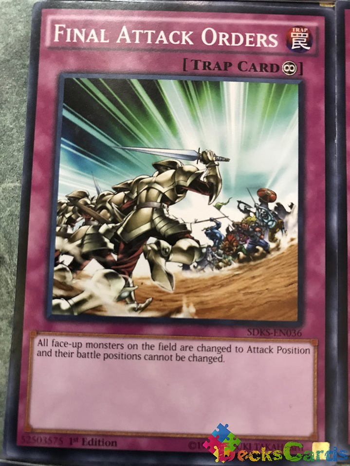 Final Attack Orders - SDKS-EN036 - Common 1st Edition 1