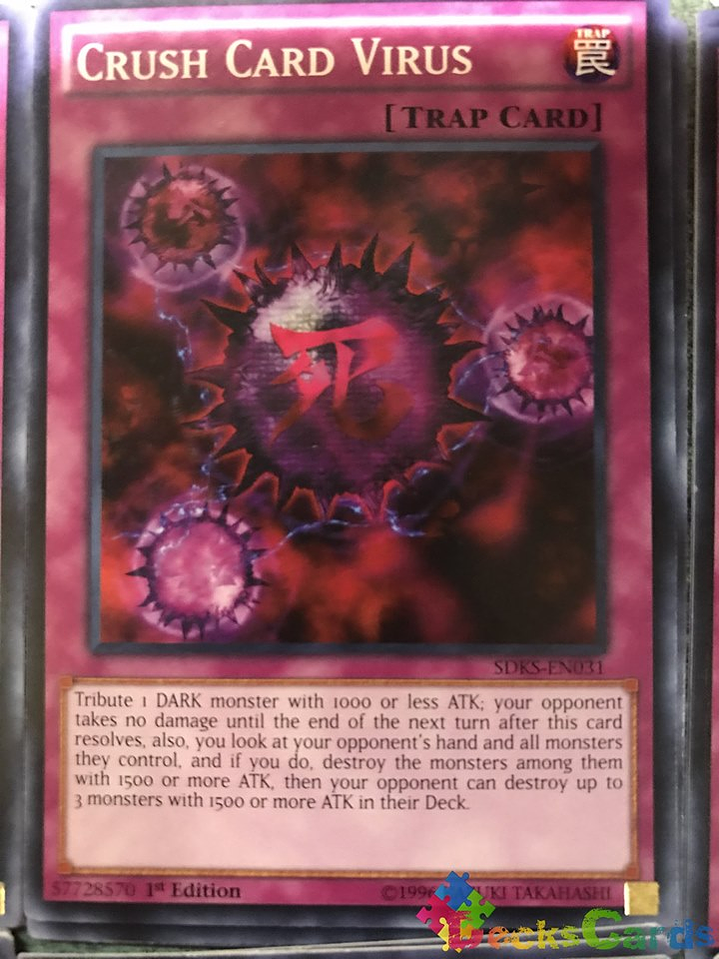 Crush Card Virus - SDKS-EN031 - Common 1st Edition 1